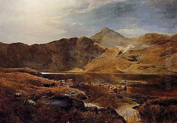 Cattle And Sheep In A Scottish Highland Landscape - view 1