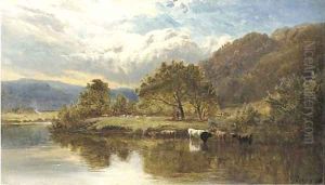 On the Glaslyn, near Beddgelert, North Wales by Sidney Richard Percy