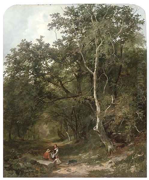Gathering berries - view 1