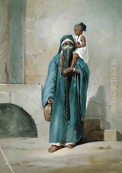 Veiled Egyptian Woman, mid-19th century - view 1