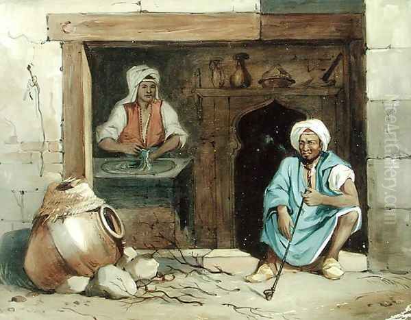 An Egyptian Woman Making Cadaifs, c.1848 - view 1