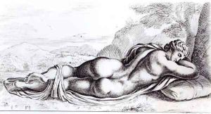 Hermaphrodite in the Borghese Gardens, c.1653 by Francois Perrier