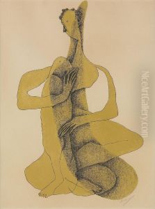 Femme Assise Au Bras Leve by Henri Laurens