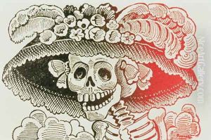 La Calavera de la Catrina, 1913 2 by Jose Guadalupe Posada