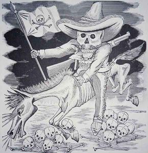 Calavera Zapatista, c.1910 by Jose Guadalupe Posada