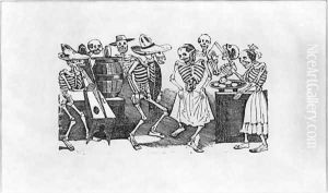 Calavera du jarabe doutretombe by Jose Guadalupe Posada