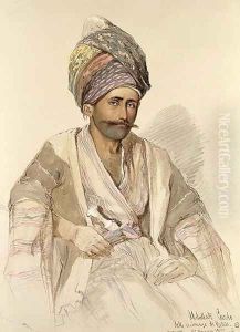 Abdullah - Kurd from Bitlis, 1852 by Amadeo Preziosi