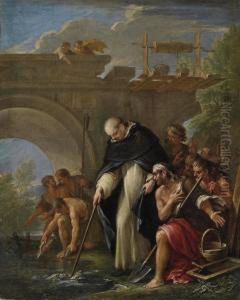 The Miracle Of St. Vincent Ferrer by Cirlce Of Filippo Lauri