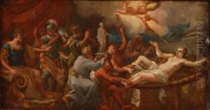 Il Martirio Di Santa Caterina by Cirlce Of Filippo Lauri