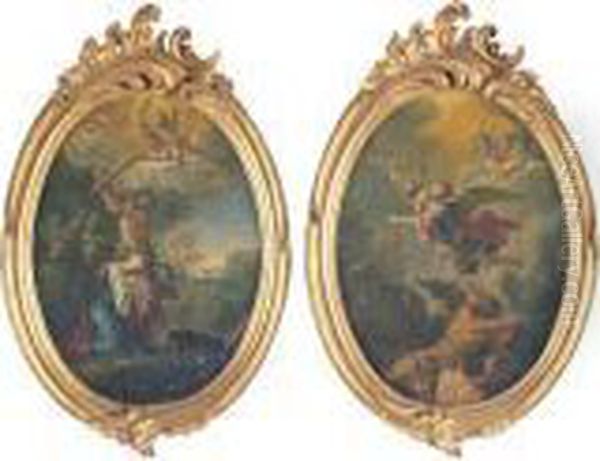 Le Martyre De Sainte Catherine D'alexandrie; Et La Chute Des Angesrebelles - view 1
