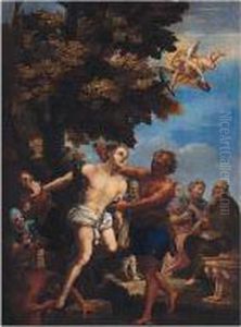The Martyrdom Of Saint Bartholomew by Cirlce Of Filippo Lauri