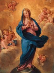 The Immaculate Conception by Cirlce Of Filippo Lauri