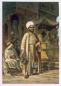 The Barber, from Souvenir of Cairo, 1862