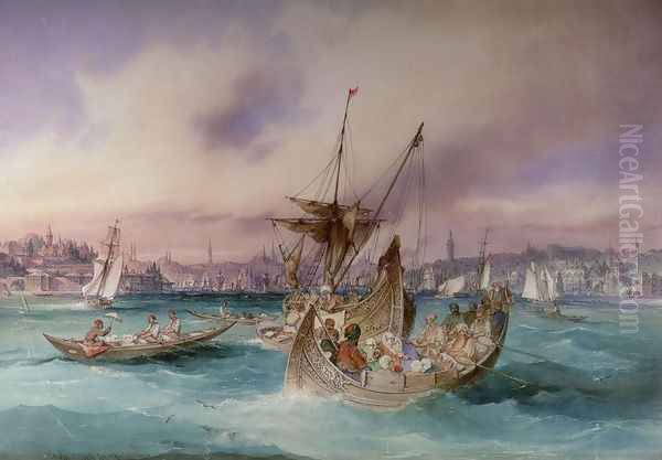 The Entrance to the Golden Horn, Constantinople - view 1