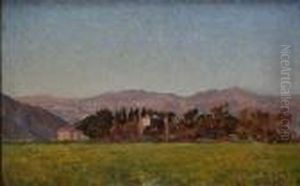 Paysage by Louis Alphonse Abel Lauvray
