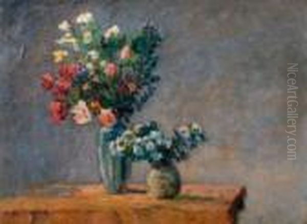 Bouquets De Fleurs Sur Un Entablement - view 1