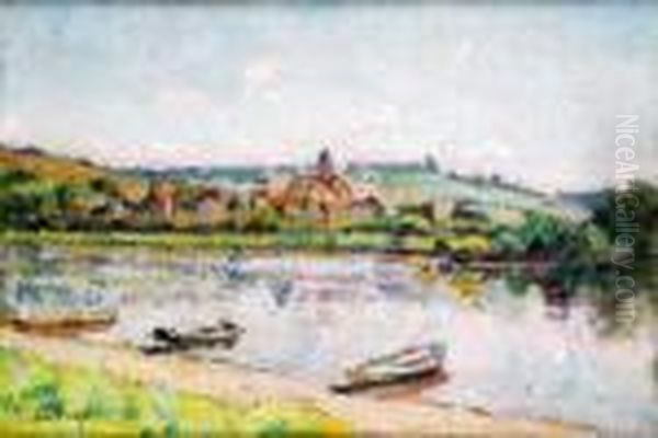 Barques A Vetheuil, Circa 1900 - view 1