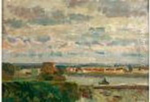 Paysage by Louis Alphonse Abel Lauvray
