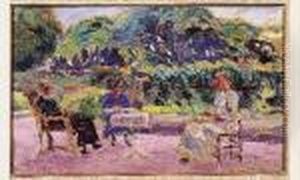 Scene Familiale by Louis Alphonse Abel Lauvray