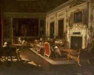 Interior Of Grand Salon With Figures