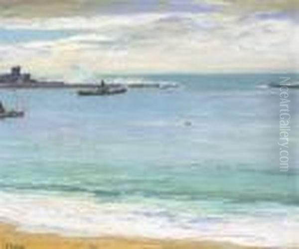 Steamers In The Harbour, St. Jean De Luz - view 1
