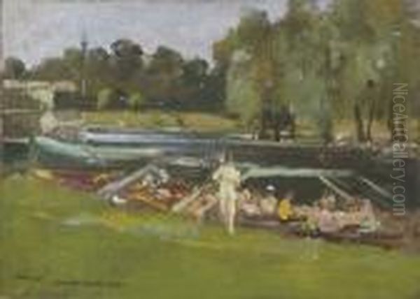 Boating At Remenham - view 1