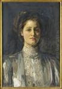 Half Length Portrait Of Betty by John Lavery