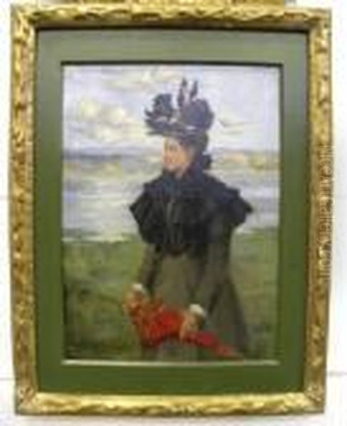 The Red Parasol, Canvas - view 1