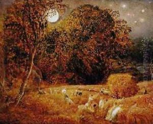 The Harvest Moon, 1833 by Samuel Palmer