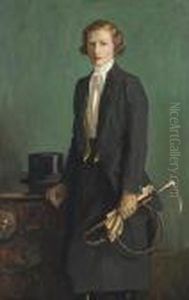 Miss Mary Aykroyd In Riding Habit by John Lavery