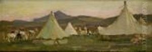 The Road To Fez, The Camp Evening by John Lavery