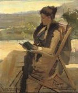 Miss Katherine Mclaren At Glencarron by John Lavery