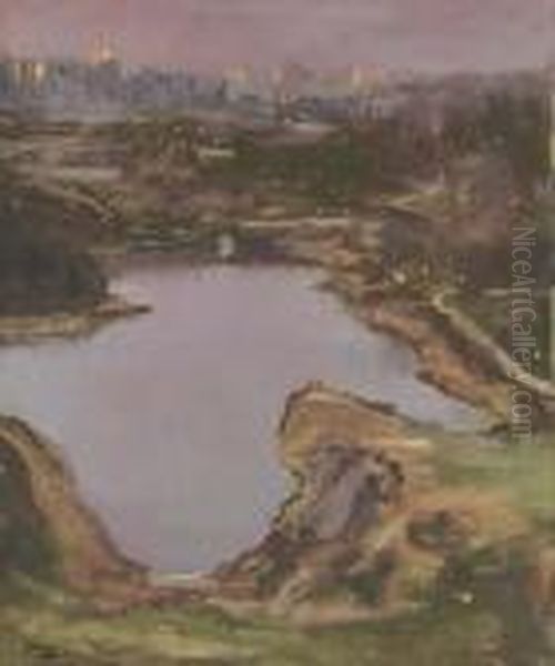 Central Park, Evening - view 1