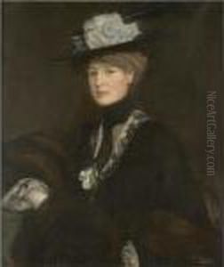 A Lady With Sables by John Lavery