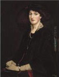 Portrait Of Lady Raeburn by John Lavery