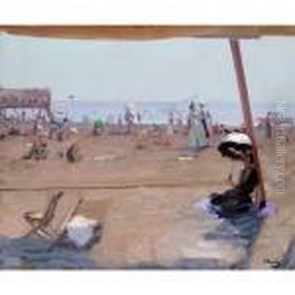 Bathing, Lido, Venice - view 1