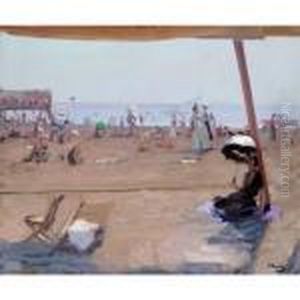 Bathing, Lido, Venice by John Lavery