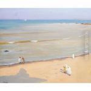Morning After Storm, The Beach Tangier by John Lavery