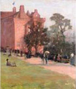The Bishop's Castle At The Glasgow International Exhibition by John Lavery