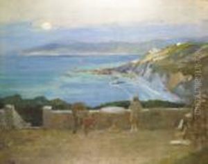 The Rising Moon, Tangier Bay by John Lavery