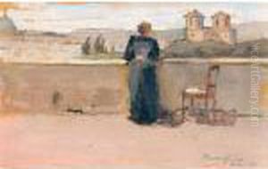 On The Banks Of The Tiber by John Lavery