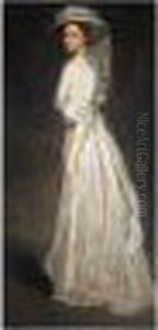 Portrait Of Mrs Charles Baker by John Lavery