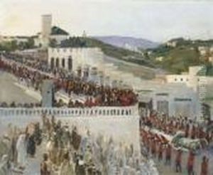 The Funeral Procession Of Kaid Maclean by John Lavery