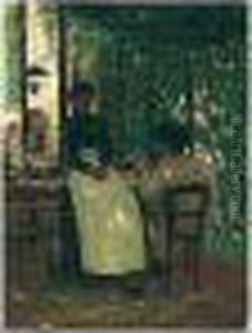 The Hotel Chevellin, Grez-sur-loing by John Lavery