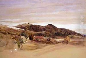 Underriver Hills, Near Sevenoaks, Kent, from the Grounds of J. Herries, Esq. c.1840 by Samuel Palmer