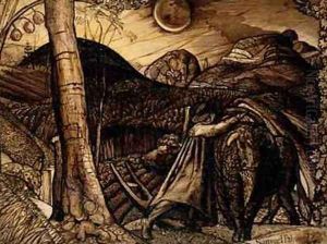 A Rustic Scene, 1823 by Samuel Palmer
