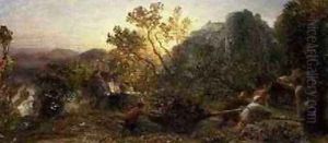 Harvest in the Vineyard, 1859 by Samuel Palmer