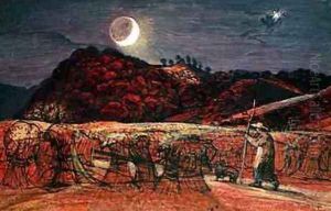 Cornfield by Moonlight, 1830 by Samuel Palmer