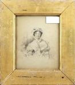Portrait Of A Lady In A Gilt Frame Portrait Of A Lady In A Gilt Frame