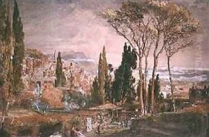 View from the Villa d'Este at Tivoli, 1839